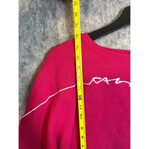 Rag & Bone Womens Pink Medium Cropped Long Sleeve Top FLAWED - Picture 8 of 8